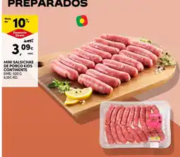 Continente Mini salsichas de porco kids continente promoção