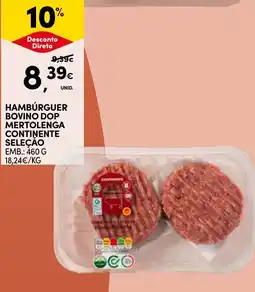 Continente Hambúrguer bovino dop mertolenga continente seleção promoção