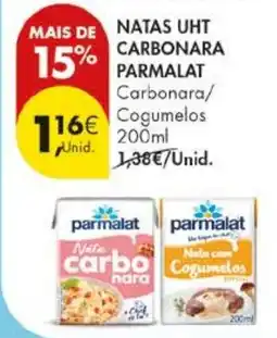 Pingo Doce Natas uht carbonara parmalat promoção