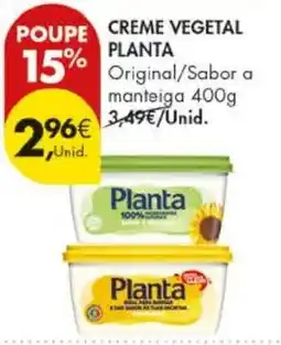 Pingo Doce creme vegetal planta promoção