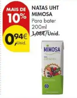 Pingo Doce Natas uht mimosa promoção