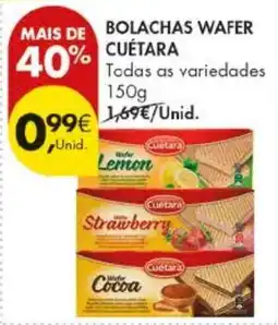Pingo Doce Bolachas wafer cuétara promoção