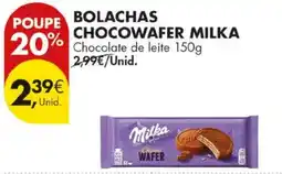 Pingo Doce bolachas chocowafers milka promoção
