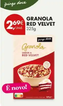 Pingo Doce pingo doce granola sabor a red velvet promoção