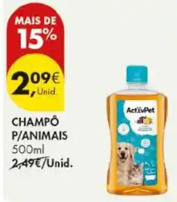 Pingo Doce Champô p/animais promoção