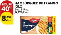 Pingo Doce Hambúrguer de frango iglo promoção