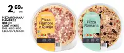 Continente Pizza Fiambre e Queijo Continente promoção
