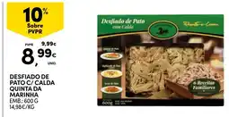 Continente Desfiado de pato quinta da marinha promoção