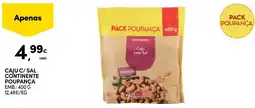 Continente Caju c/ sal continente poupança promoção