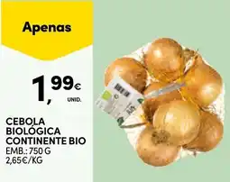 Continente cebola biológica continente bio promoção