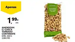 Continente amendoim com casca torrado continente promoção