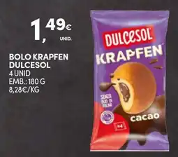 Continente Bolo krapfen dulcesol promoção