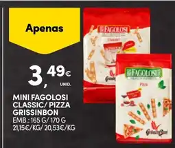 Continente mini fagolosi classic/pizza grissinbon promoção