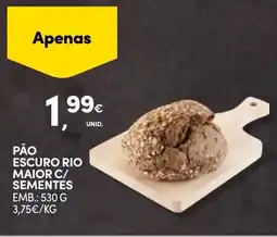 Continente Pão escuro rio maior c/ sementes promoção