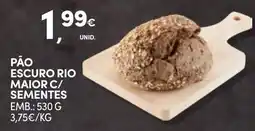 Continente Pão escuro rio maior c/ sementes promoção