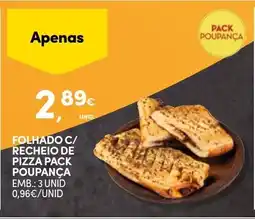 Continente Folhado c/ recheio de pizza pack poupança promoção