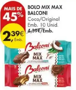 Pingo Doce Bolo mix max balconi coco/original promoção