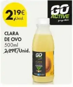 Pingo Doce Go Active clara de ovo promoção