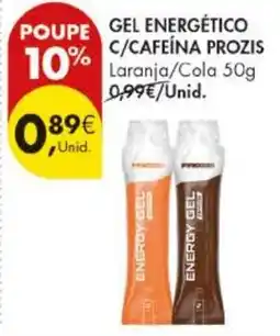 Pingo Doce Gel energético c/caféina prozis promoção