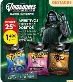 Pingo Doce Aperitivos cheetos/doritos promoção