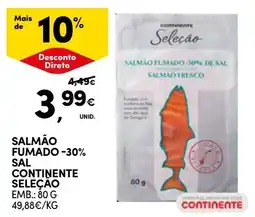 Continente Salmon fumado continente seleção promoção