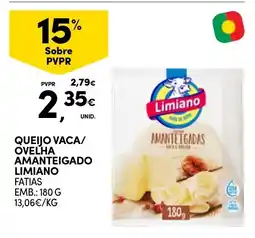 Continente queijo vaca/ovelha amanteigado limiano promoção