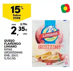 Continente Queijo flamengo limiano fatias grossíssimas promoção