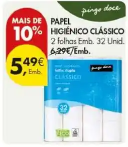 Pingo Doce papel higiênico clássico promoção