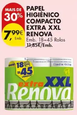 Pingo Doce papel higiénico compacto extra xxl renova promoção