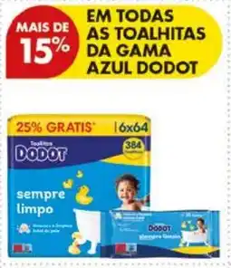 Pingo Doce Em todas as toalhitas da gama azul dodot promoção