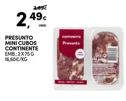 Continente Presunto mini cubos continente promoção