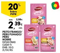 Continente Peito frango/ peru fumado/ peru nobre promoção