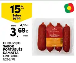 Continente Chouriço sabor português damatta promoção