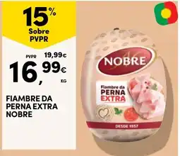 Continente Fiambre da perna extra nobre promoção