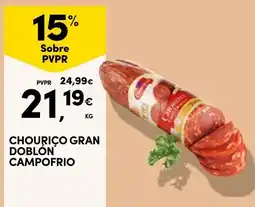 Continente Chouriço gran doblón campo frio promoção