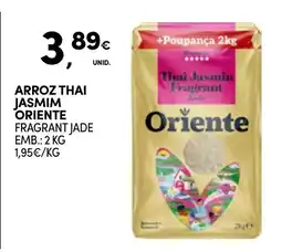 Continente Arroz thai jasmim oriente promoção