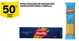 Continente massas das marcas nacional e barilla promoção