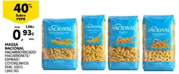 Continente Massa nacional macarrão riscado/ macarronete/ espirais/ cotovelinhos promoção