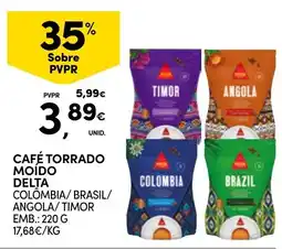 Continente Café torrado moído delta promoção