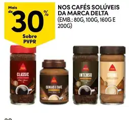 Continente Nossos cafés solúveis da marca delta promoção