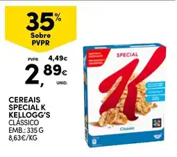 Continente Cereais special k kellogg's classico promoção