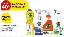 Pingo Doce Creme de limpeza cif promoção
