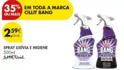 Pingo Doce spray lixívia e higiene cillit bang promoção