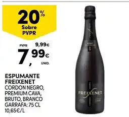 Continente Espumante freixenet cordon negro, premium cava, bruto, branco promoção