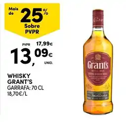 Continente whisky grant's promoção