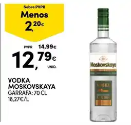 Continente vodka moskovskaya promoção