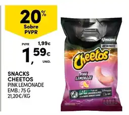 Continente Snacks cheetos pink lemonade promoção
