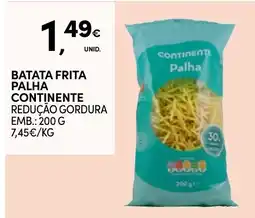 Continente batata frita palha continente promoção
