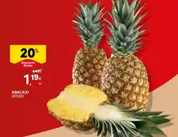 Continente Abacaxi inteiro promoção