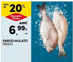 Continente Pargo mulato fresco promoção